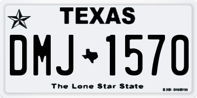 TX license plate DMJ1570