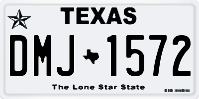 TX license plate DMJ1572