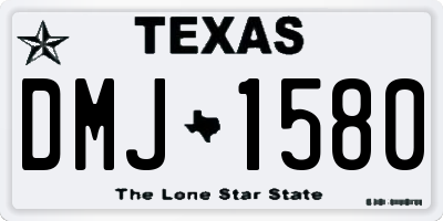 TX license plate DMJ1580