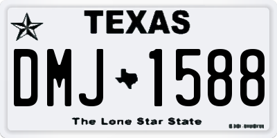TX license plate DMJ1588