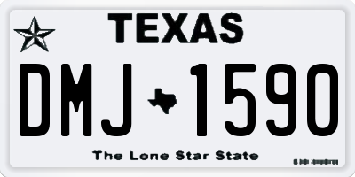 TX license plate DMJ1590