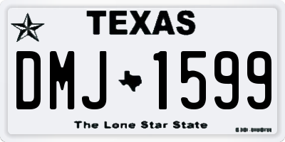 TX license plate DMJ1599