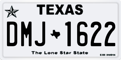 TX license plate DMJ1622