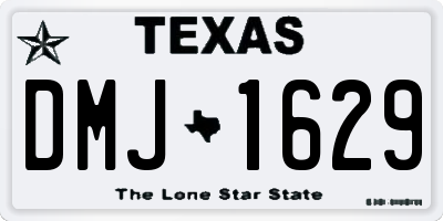 TX license plate DMJ1629