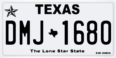 TX license plate DMJ1680