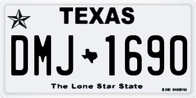 TX license plate DMJ1690