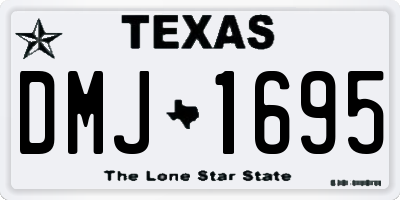 TX license plate DMJ1695