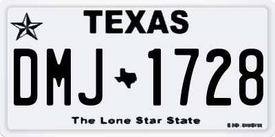 TX license plate DMJ1728