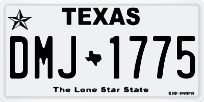 TX license plate DMJ1775