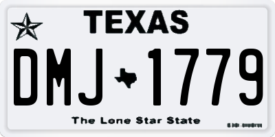 TX license plate DMJ1779