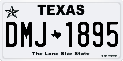TX license plate DMJ1895