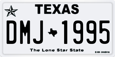 TX license plate DMJ1995