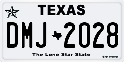 TX license plate DMJ2028