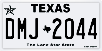 TX license plate DMJ2044
