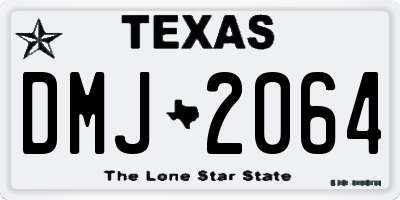 TX license plate DMJ2064
