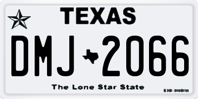 TX license plate DMJ2066
