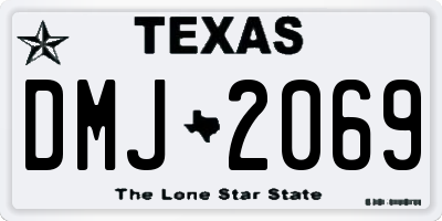 TX license plate DMJ2069