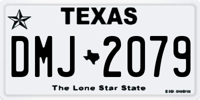 TX license plate DMJ2079