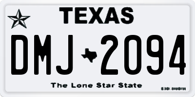 TX license plate DMJ2094