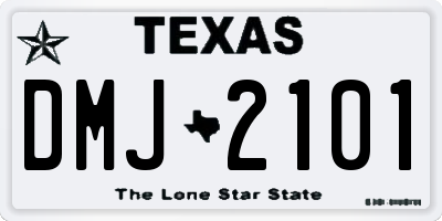 TX license plate DMJ2101