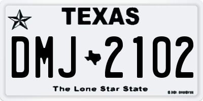 TX license plate DMJ2102
