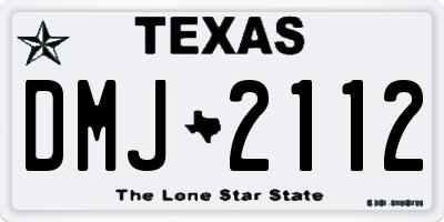 TX license plate DMJ2112