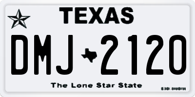 TX license plate DMJ2120