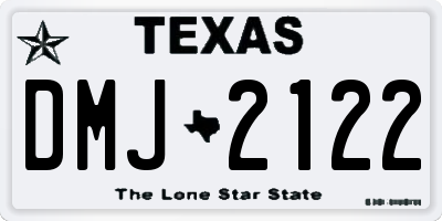 TX license plate DMJ2122