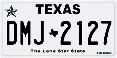 TX license plate DMJ2127