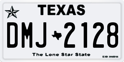 TX license plate DMJ2128