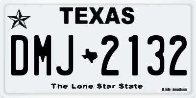TX license plate DMJ2132