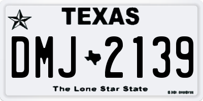 TX license plate DMJ2139