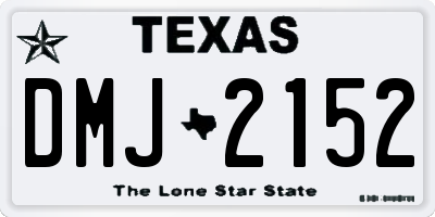 TX license plate DMJ2152