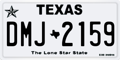 TX license plate DMJ2159