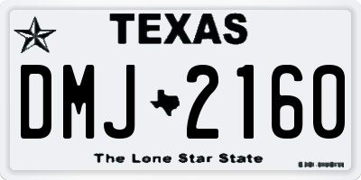 TX license plate DMJ2160