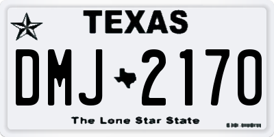 TX license plate DMJ2170