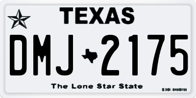TX license plate DMJ2175