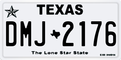 TX license plate DMJ2176