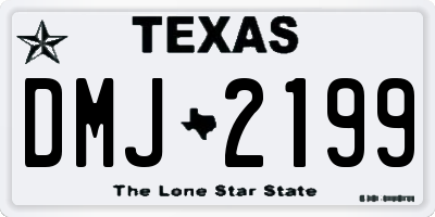 TX license plate DMJ2199