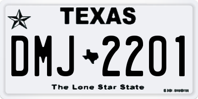 TX license plate DMJ2201