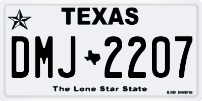 TX license plate DMJ2207