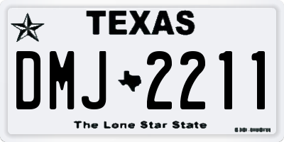 TX license plate DMJ2211