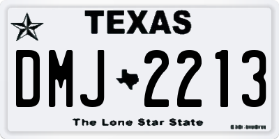 TX license plate DMJ2213