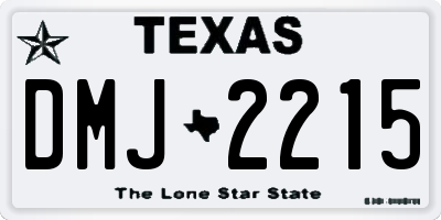 TX license plate DMJ2215