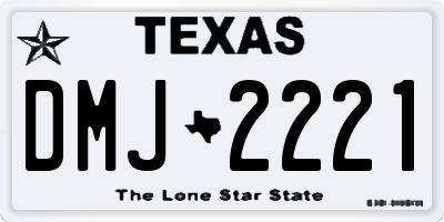 TX license plate DMJ2221