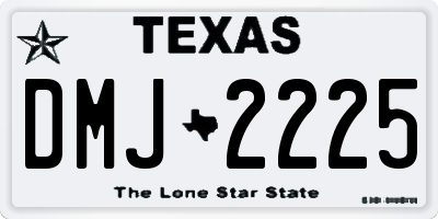TX license plate DMJ2225
