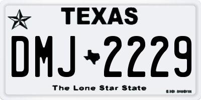 TX license plate DMJ2229