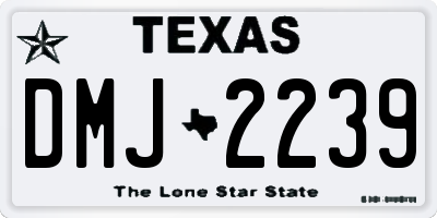 TX license plate DMJ2239