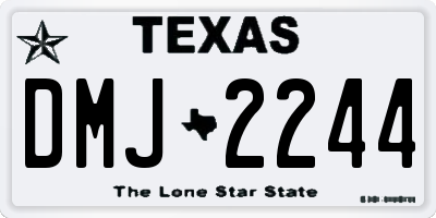 TX license plate DMJ2244