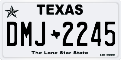 TX license plate DMJ2245